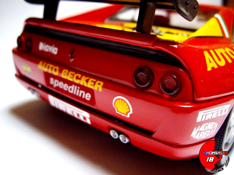 Ferrari F355 Berlinetta 1/18 Hot Wheels ferrari Berlinetta challenge #3 d.weigel auto becker